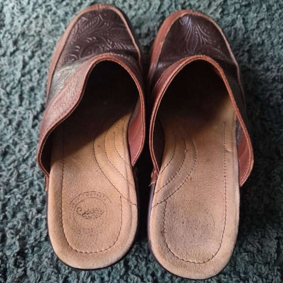 Nurture Women's Brown Leather Clogs 6M - Picture 4 of 14